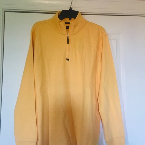 NWT Alan Flusser Men’s Yellow Sweater Pullover - Picture 4 of 16